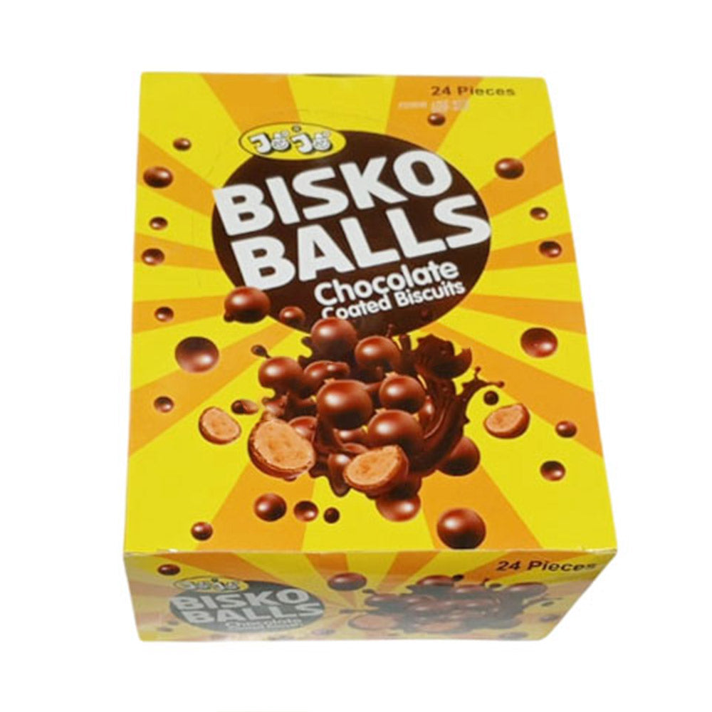 Jojo - Bisko Balls Chocolate Coated Biscuits - 24pcs