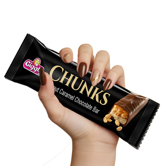 Giggly - Chunk Peanut Caramel Filled Chocolate - Box