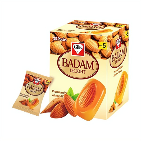 Gibs Badam Delight Candy - Almond Flavor