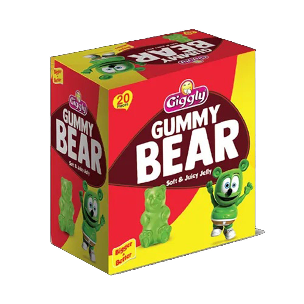 Giggly Gummy Bear Jelly Box 20 Pcs - Soft & Juicy