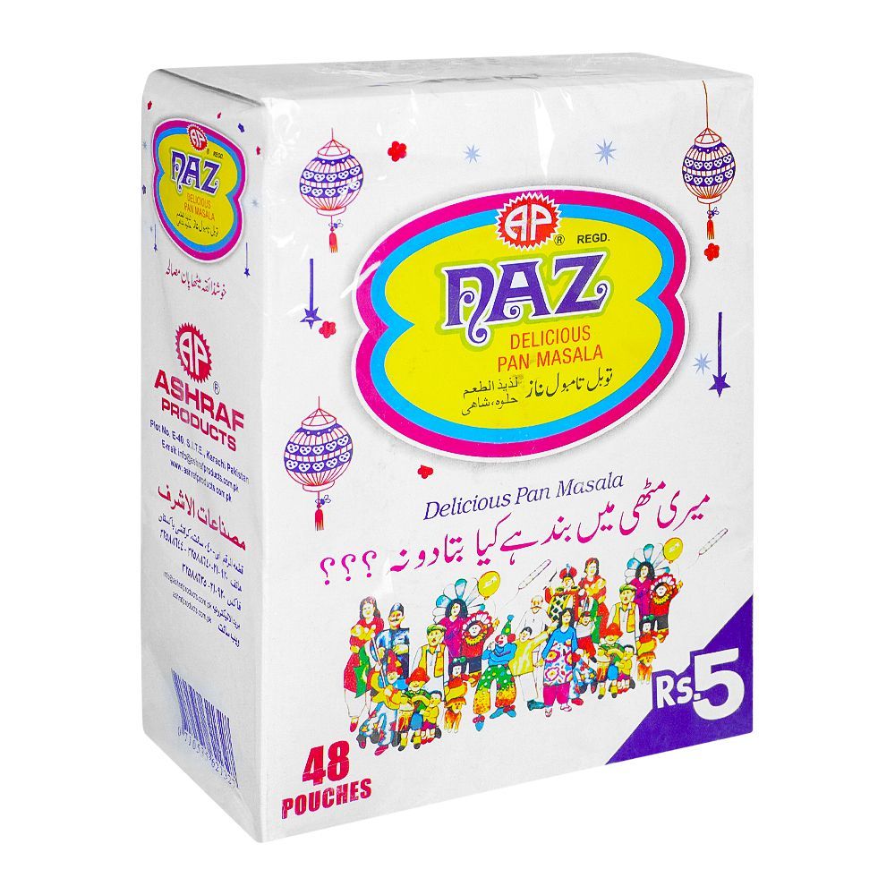 Naz Pan Masala - Traditional Mouth freshener - Pack of 48