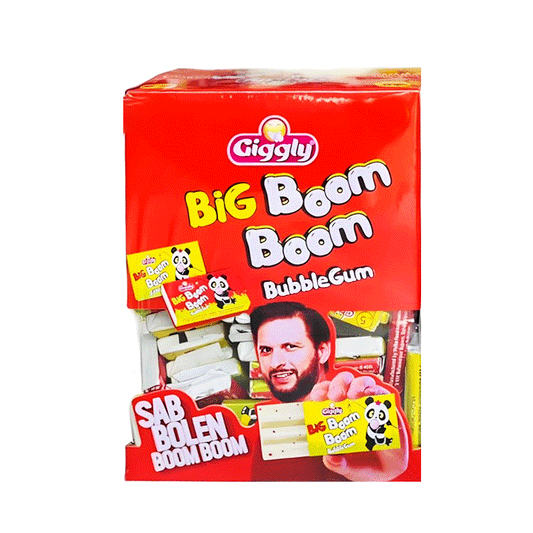 GIGGLY - BOOM BOOM BUBBLE GUM 50'S BOX