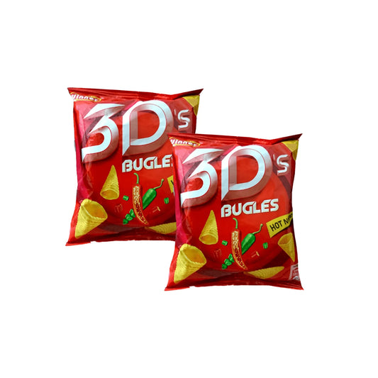 3D Bugles - Pack of 12 - Red