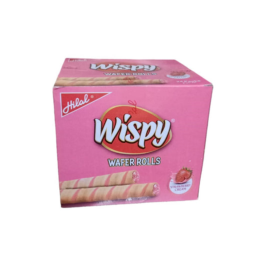 Wispy Wafer Rolls ( Strawberry) 24Pc/Box