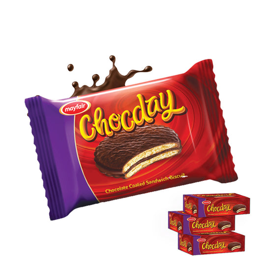 Mayfair Chocday Chocolate Coated Sandwich Biscuit ( 24 Snack Packs )