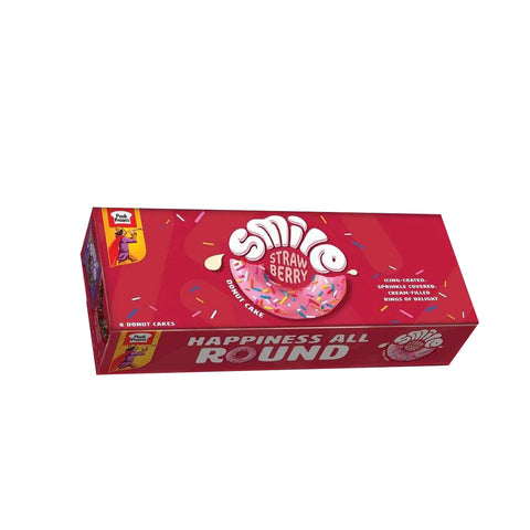 Peek Freans - Smile Donut Cake Strawberry - 6 Pieces