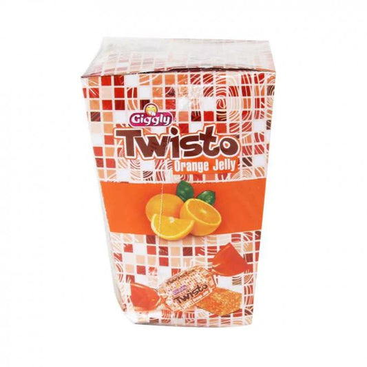 Giggly Twisto Orange Jelly Box 60 candies