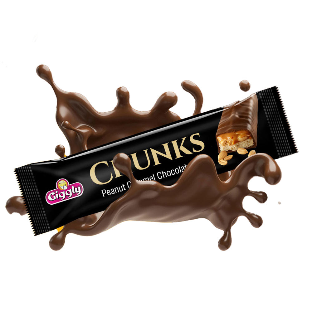 Giggly - Chunk Peanut Caramel Filled Chocolate - Box