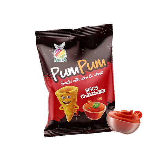 Pum Pum Snacks - Pack of 12 Pieces - Spicy Chatkhara