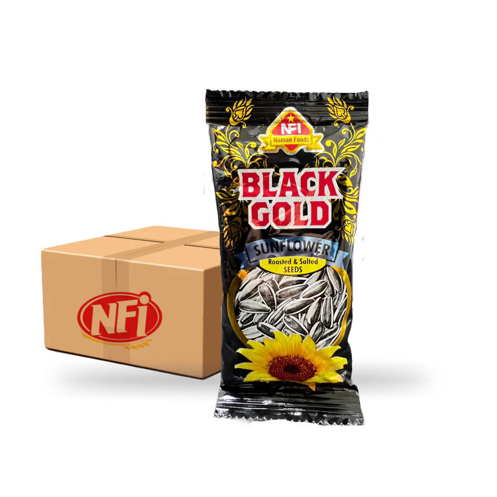 NFI | Black Gold – Roasted & Salted Sunflower Seeds – Pack of 12