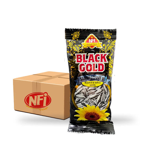 NFI | Black Gold – Roasted & Salted Sunflower Seeds – Pack of 12